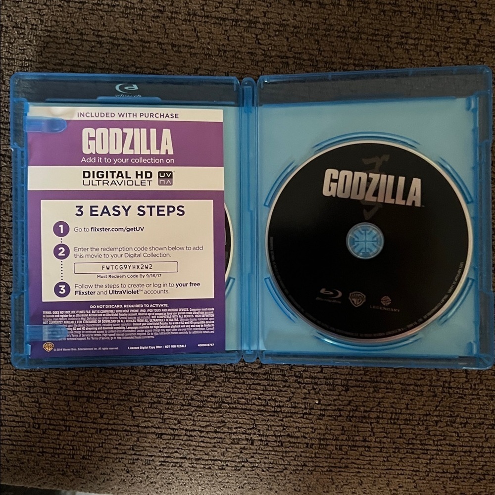 Godzilla 2014 Blu-ray + DVD 2-Disc Combo Pack Monster Movie - Picture 3 of 4
